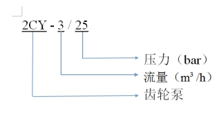 齒輪泵型號(hào)含義